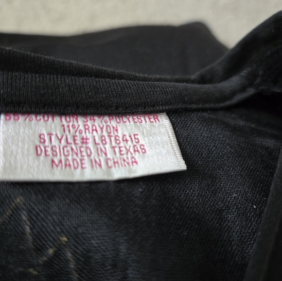 Panhandle Aztec Embroidered Lightweight Cotton Blend Southwestern Top. Large - Picture 7 of 9